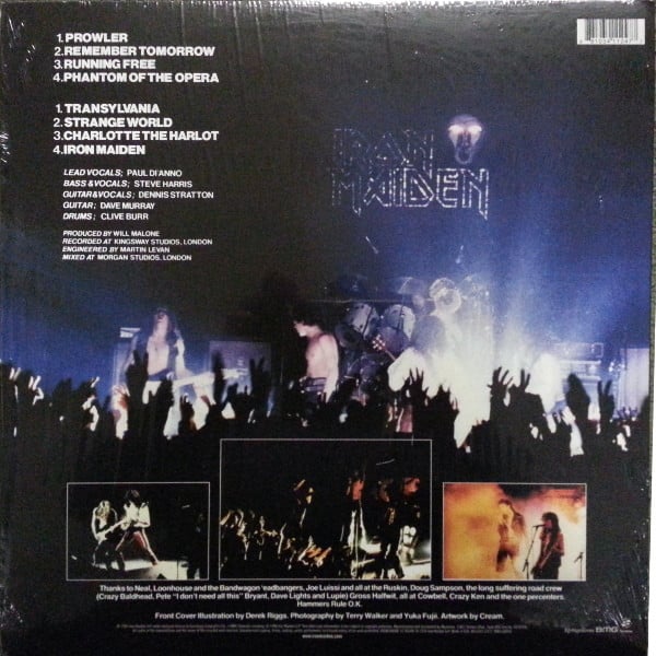 Iron Maiden : Iron Maiden (LP, Album, RE, 180)