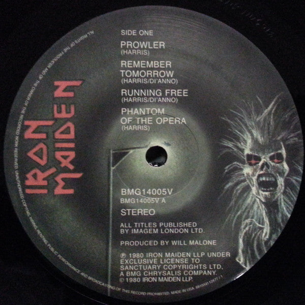 Iron Maiden : Iron Maiden (LP, Album, RE, 180)