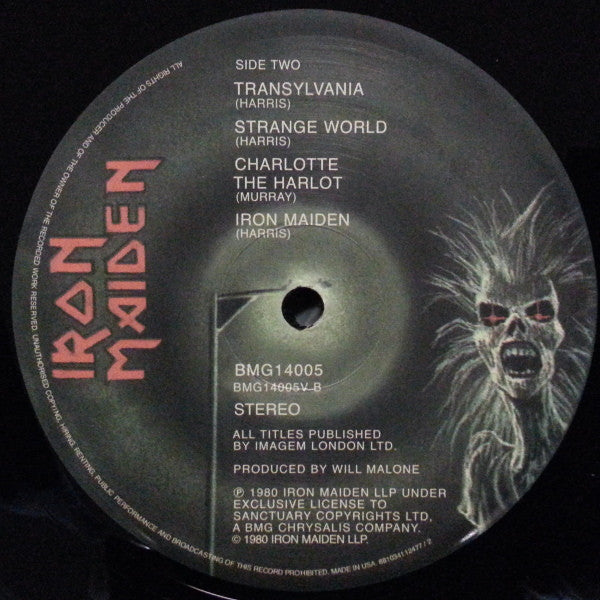 Iron Maiden : Iron Maiden (LP, Album, RE, 180)