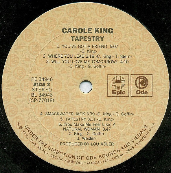 Carole King : Tapestry (LP, Album, RE, Pit)