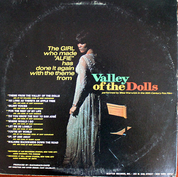 Dionne Warwick : Valley Of The Dolls (LP, Album, Ter)