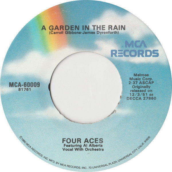 Four Aces* Featuring Al Alberts : Three Coins In The Fountain / A Garden In The Rain (7", RE)