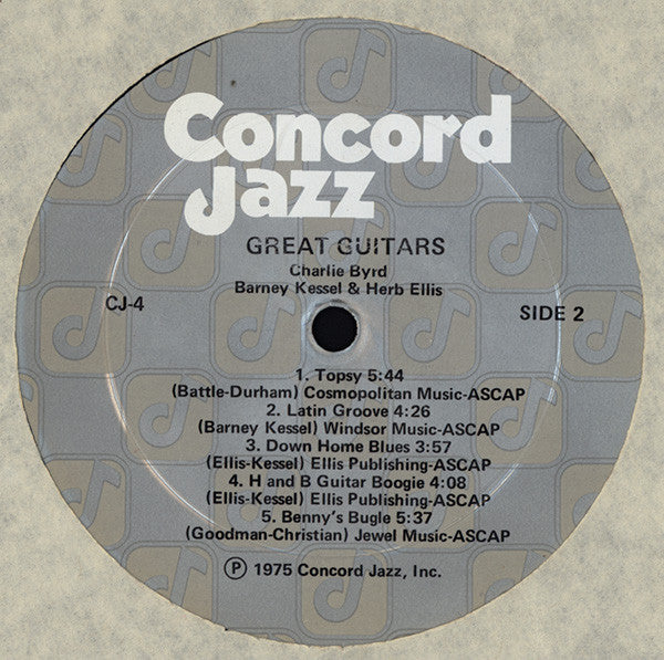 Great Guitars*, Charlie Byrd, Barney Kessel, Herb Ellis : Great Guitars (LP, Album, RP)