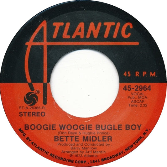 Bette Midler : Boogie Woogie Bugle Boy (7", Single, PL )