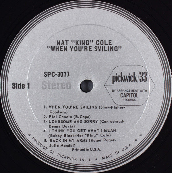 Nat King Cole : When You're Smiling (LP, Album)