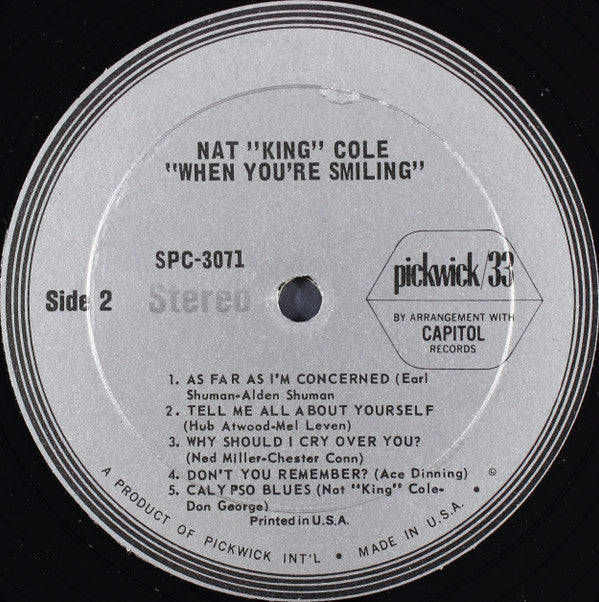 Nat King Cole : When You're Smiling (LP, Album)
