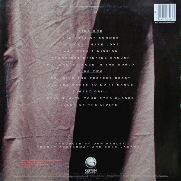 Don Henley : Building The Perfect Beast (LP, Album, Club, RCA)