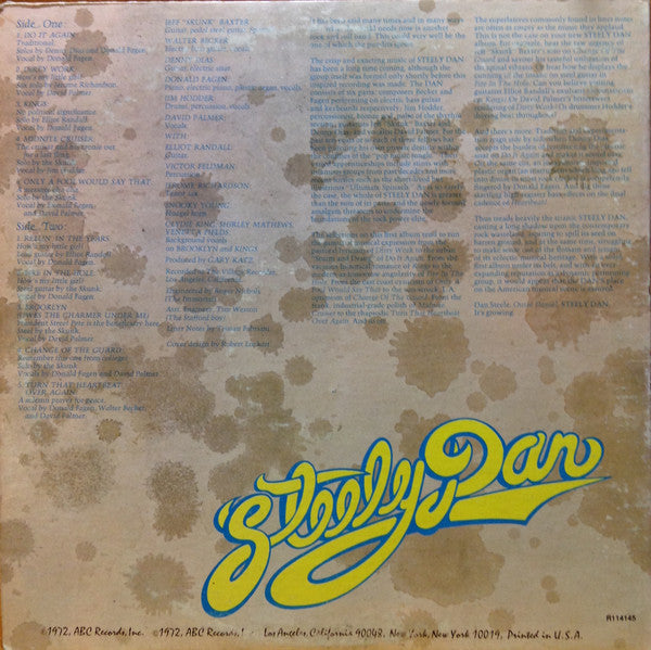 Steely Dan : Can't Buy A Thrill (LP, Album, Club, RP, Gat)
