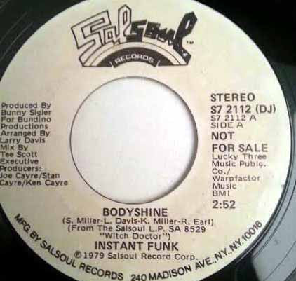 Instant Funk : Bodyshine (7", Promo)