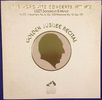 Horowitz* - Liszt* / Fauré* : The Horowitz Concerts 1977/1978 (Golden Jubilee Recital) (LP, Album)