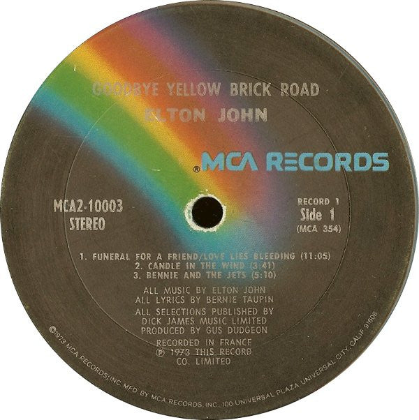 Elton John : Goodbye Yellow Brick Road (2xLP, Album, Club, Ter)