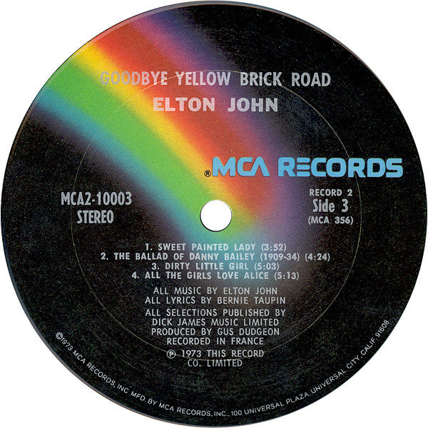 Elton John : Goodbye Yellow Brick Road (2xLP, Album, Club, Ter)