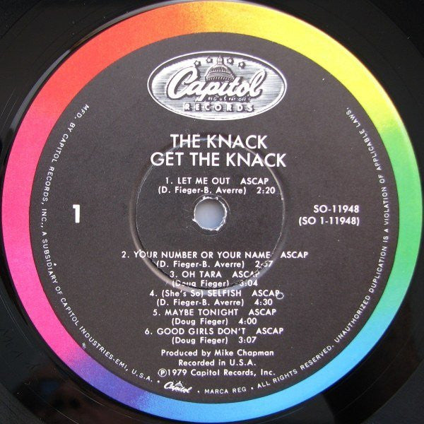 The Knack (3) : Get The Knack (LP, Album, Win)