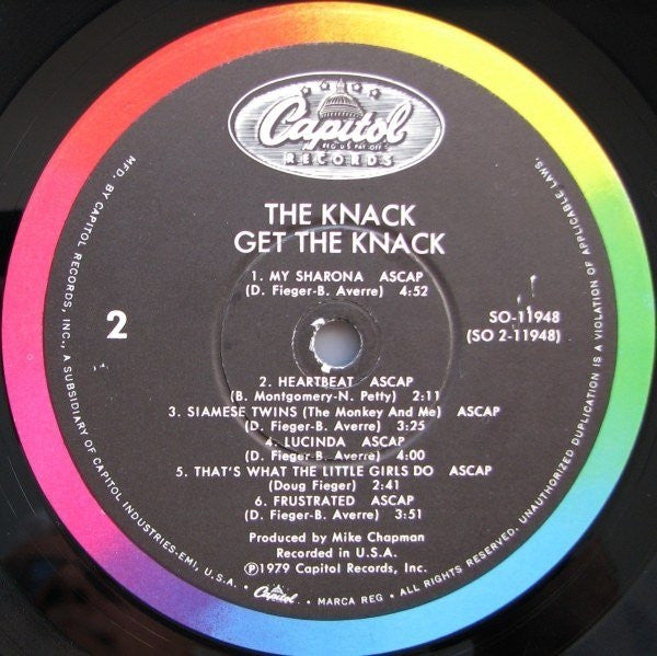 The Knack (3) : Get The Knack (LP, Album, Win)