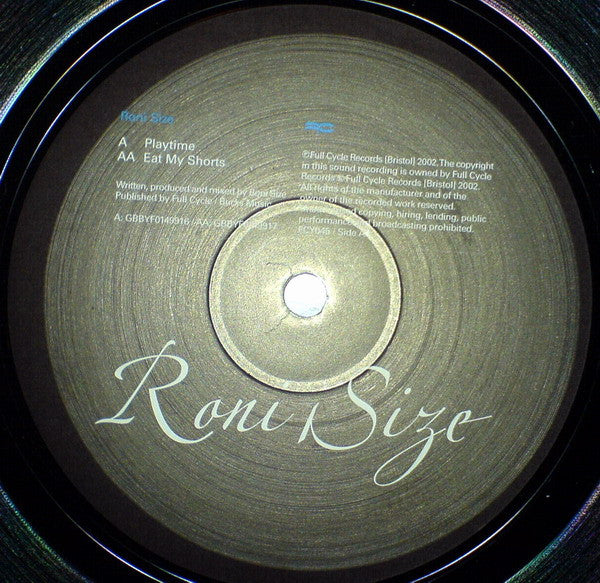 Roni Size : Playtime /  Eat My Shorts  (12", Single)