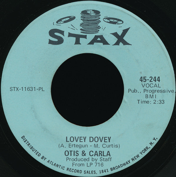 Otis Redding & Carla Thomas : Lovey Dovey / New Year's Resolution (7", Single, PL )