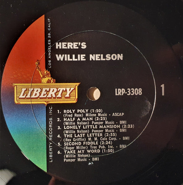 Willie Nelson : Here's Willie Nelson (LP, Album, Mono)