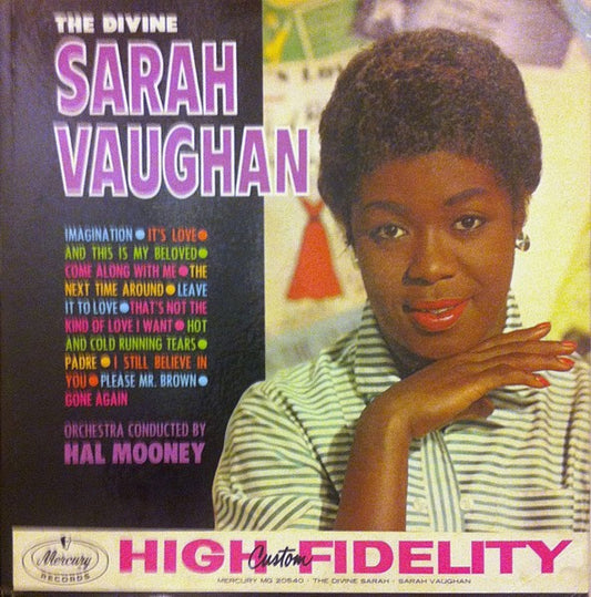 Sarah Vaughan : The Divine Sarah Vaughan (LP, Album, Mono)