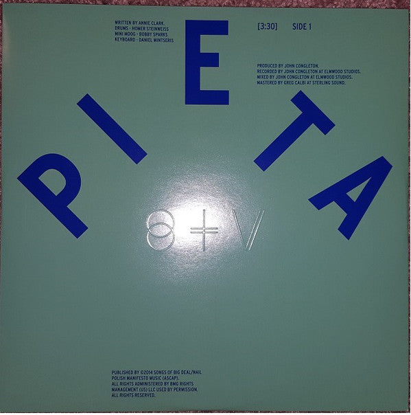 St. Vincent : Pieta / Sparrow (10", EP, RSD, Ltd, Num, Pin)