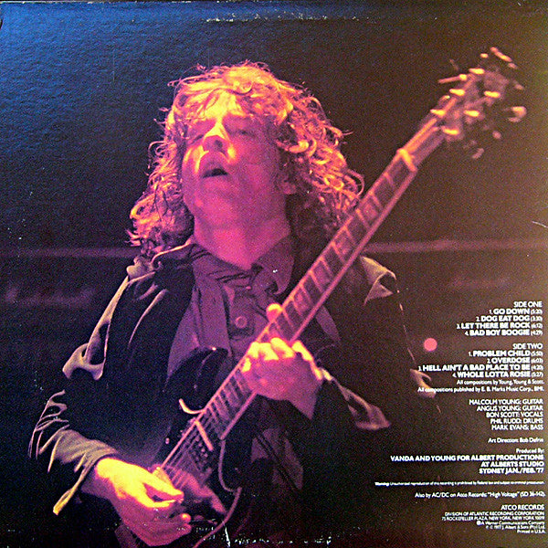 AC/DC : Let There Be Rock (LP, Album, Spe)
