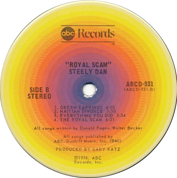 Steely Dan : The Royal Scam (LP, Album, San)