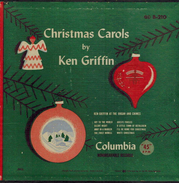 Ken Griffin (2) : Christmas Carols By Ken Griffin (4x7", Album + Box)