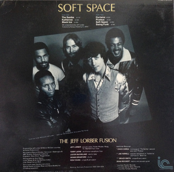 The Jeff Lorber Fusion Guest Artists: Chick Corea & Joe Farrell : Soft Space (LP, Album)