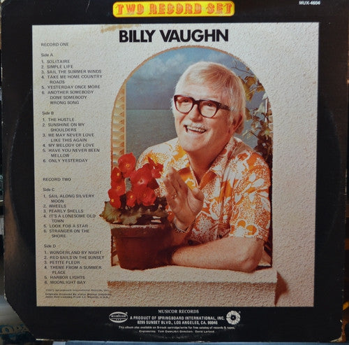 Billy Vaughn : Double Gold - The Best Of Billy Vaughn (2xLP, Comp)