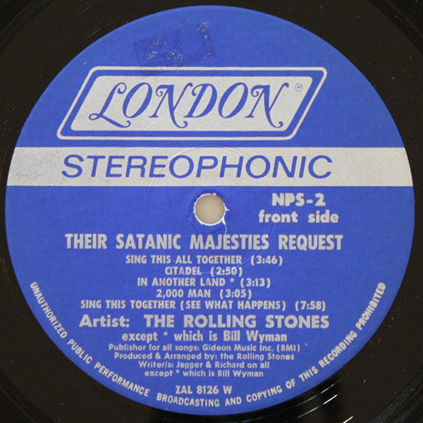The Rolling Stones : Their Satanic Majesties Request (LP, Album, RP, Wad)