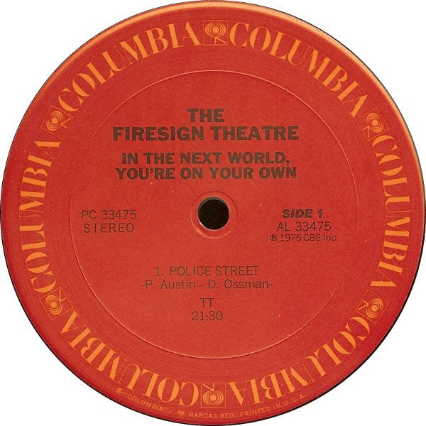 The Firesign Theatre : In The Next World, You're On Your Own (LP, Album, San)