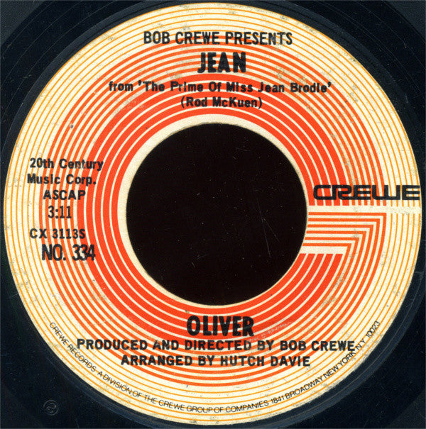 Oliver (6) : Jean (7", Single, Styrene, She)