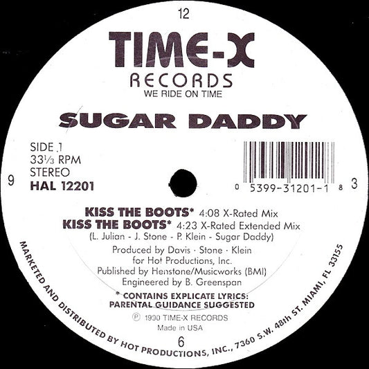 Sugar Daddy (3) : Kiss The Boots (12", Whi)
