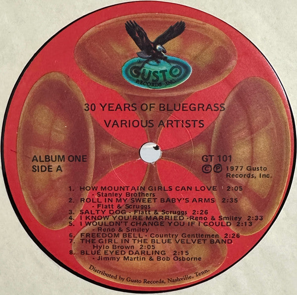 Various : Thirty Years Of Bluegrass (2xLP, Comp, Red)