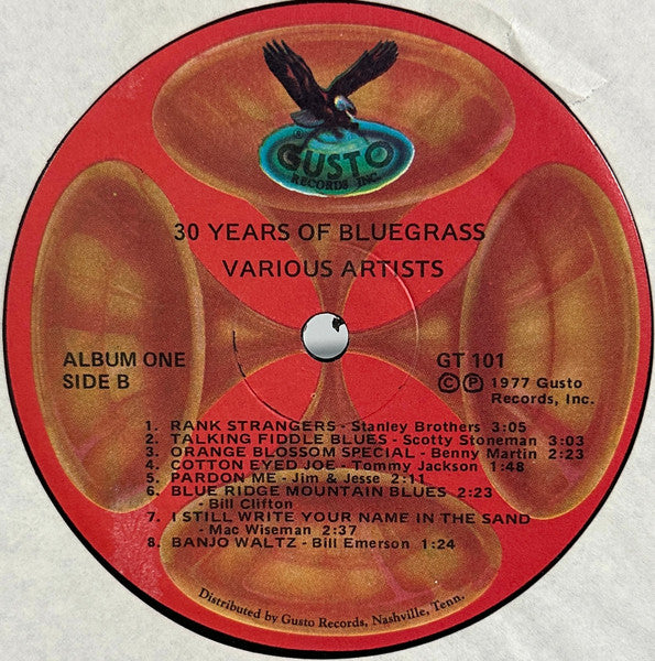 Various : Thirty Years Of Bluegrass (2xLP, Comp, Red)