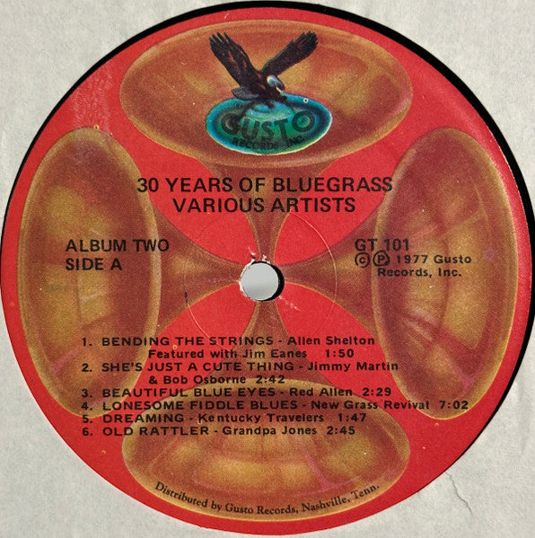 Various : Thirty Years Of Bluegrass (2xLP, Comp, Red)