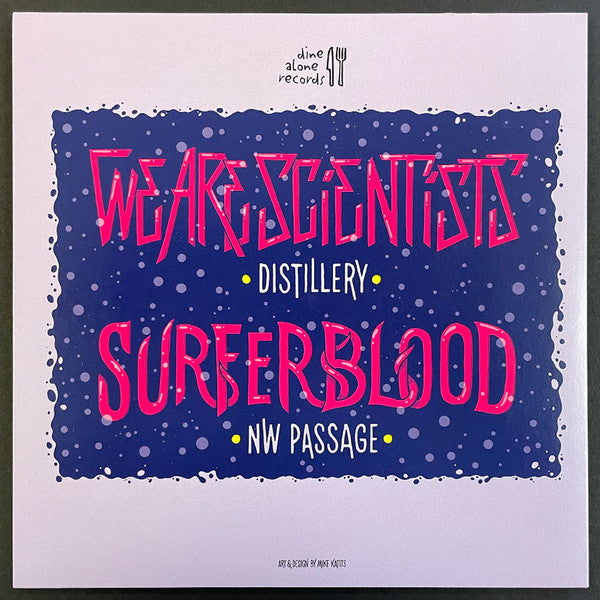 Surfer Blood, We Are Scientists : Tour Split (7", Single, Yel)