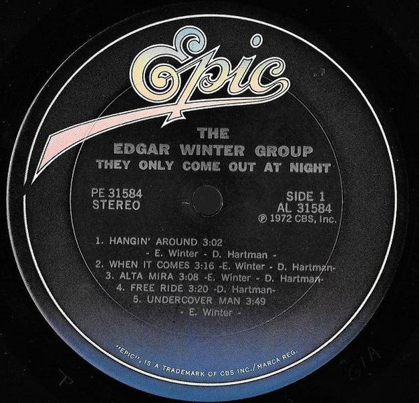 The Edgar Winter Group : They Only Come Out At Night (LP, Album, RE, Car)