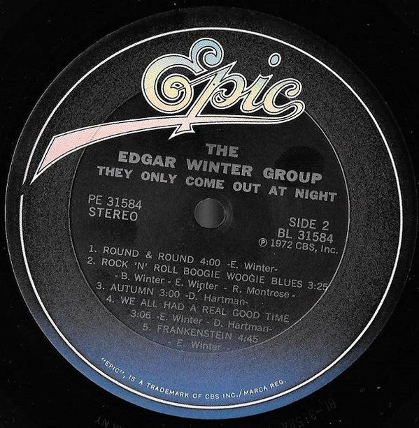 The Edgar Winter Group : They Only Come Out At Night (LP, Album, RE, Car)