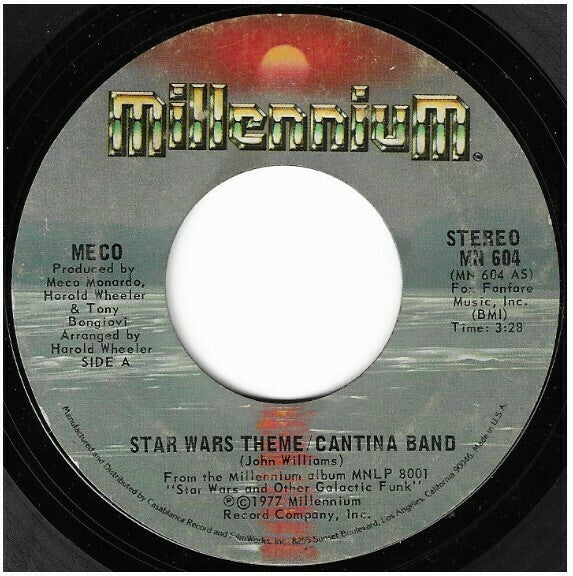 Meco* : Star Wars Theme/Cantina Band (7", Single, Styrene, Ter)
