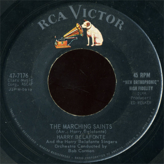 Harry Belafonte : The Marching Saints (7", Single, Ind)