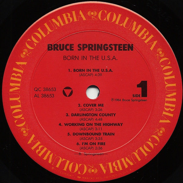 Bruce Springsteen : Born In The U.S.A. (LP, Album, Pit)