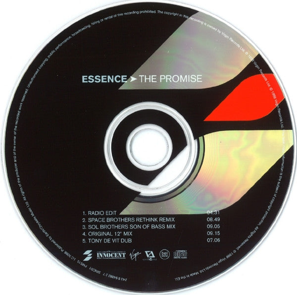 Essence (2) : The Promise (CD, Single)
