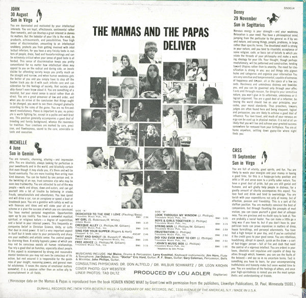 The Mamas & The Papas : Deliver (LP, Album)