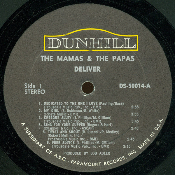 The Mamas & The Papas : Deliver (LP, Album)