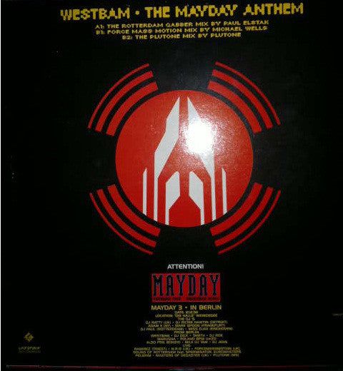 Westbam : The Mayday Anthem (Remixes) (12")
