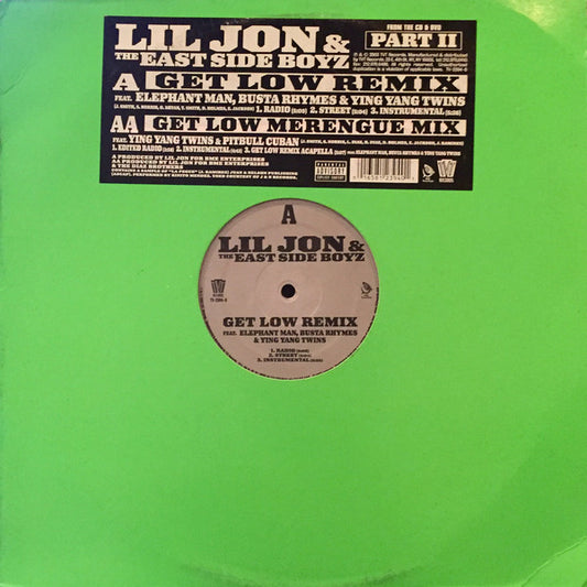Lil Jon & The East Side Boyz* : Get Low (Remix) (12")