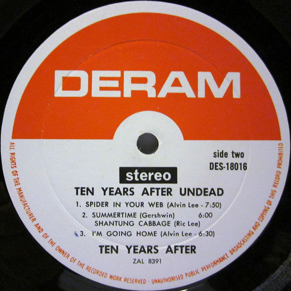 Ten Years After : Undead (LP, Album, M/Print, Mon)