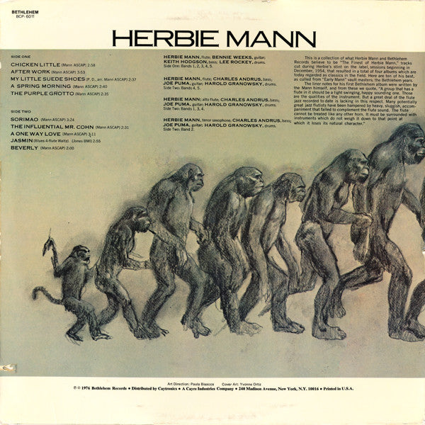 Herbie Mann : Early Mann - The Bethlehem Years, Volume 1 (LP, Comp, RP, Ter)