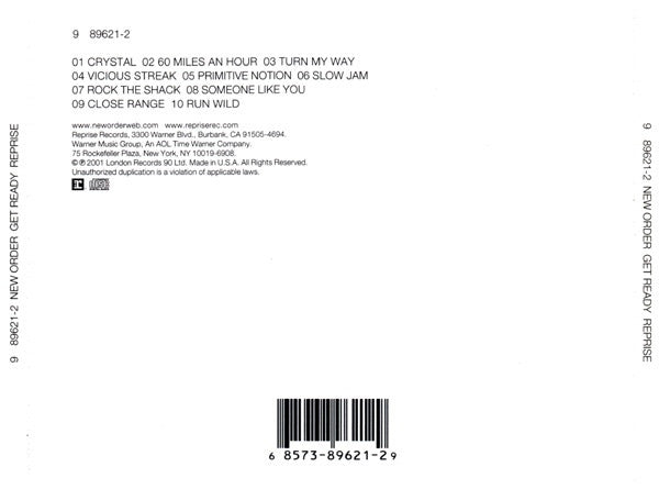 New Order : Get Ready (CD, Album, Com)