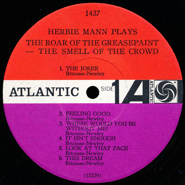 Herbie Mann : The Roar Of The Greasepaint- The Smell Of The Crowd (LP, Album, Mono)
